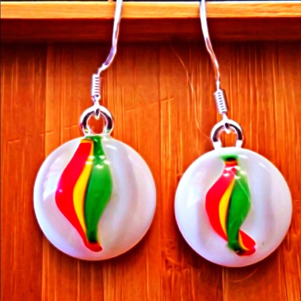 Lampwork Glass Earrings - Picture 3 of 7